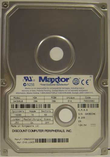 MAXTOR 94098U8 - 40GB IDE 3.5in Drive