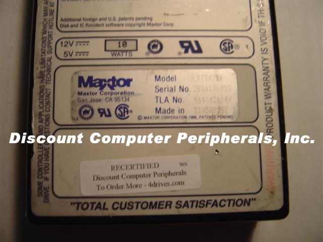 MAXTOR LXT340SY - 340MB 3.5IN HH SCSI 50PIN - Call or Email for