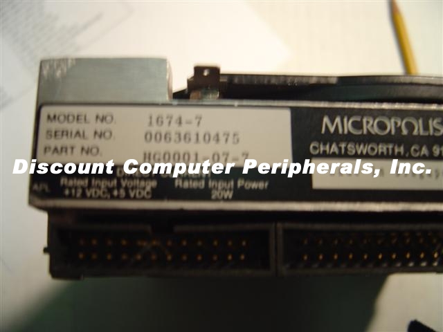 MICROPOLIS 1674-7 - 157MB 5.25IN HH SCSI