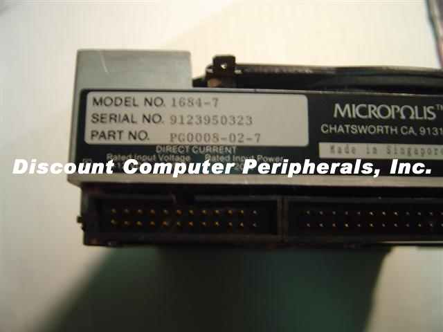 MICROPOLIS 1684-7 - 300MB 5.25IN HH SCSI