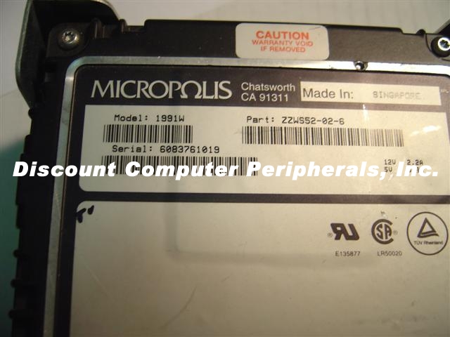 MICROPOLIS 1991W - 9GB 5.25 FH WIDE SCSI - Call or Email for Quo
