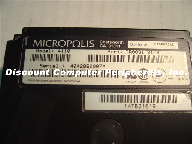 MICROPOLIS 4110 - 1.0GB 3.5IN 3H SCSI 50PIN - Call or Email for
