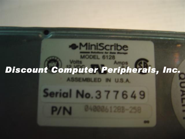 MINISCRIBE 6128 - 109MB 5.25IN FH - SUBSTITUTE FOR MAXTOR XT-108