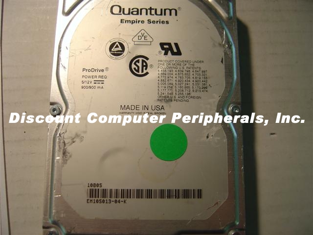 QUANTUM EM1080S - 1.08GB 3.5 SCSI 50PIN LP 5400 RPM EM10S02M APP