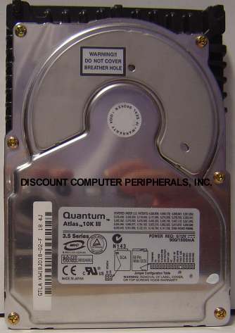 QUANTUM KW018J2 - 18.4GB 10K RPM U160 SCSI SCA LVD 3.5 LP ATLAS