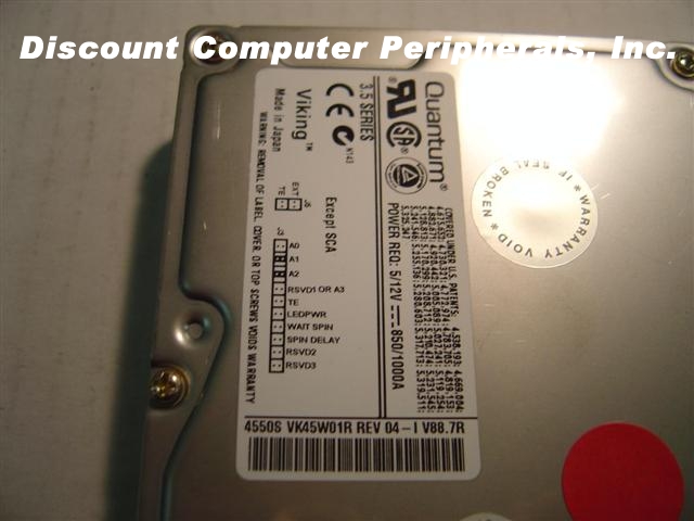 QUANTUM QM34550VK-SW - 4.6GB 3.5IN SCSI WIDE 68 PIN VIKING