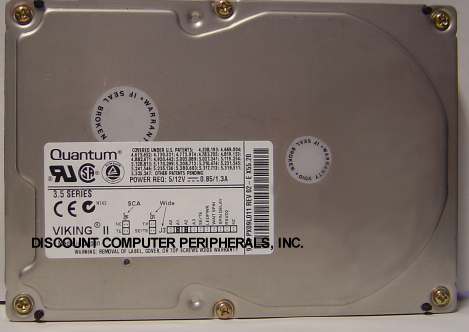 QUANTUM QM39100PX-LW - 9.1GB 3.5 SCSI WIDE LP 7200 RPM VIKING II