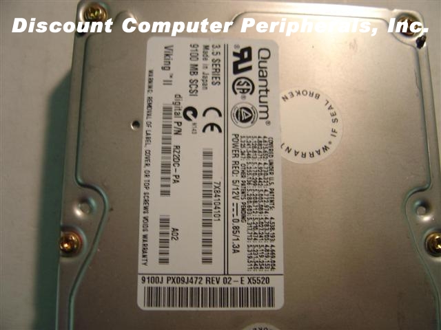 QUANTUM QM39100PX-SCA - 9.1GB 3.5 SCSI SCA LP 7200 RPM VIKING II
