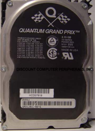 QUANTUM XP32151J - 2.15GB 3.5 SCSI SCA HH GRAND PRIX