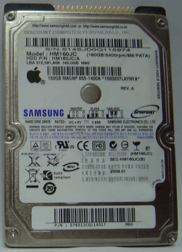 SAMSUNG HM160JC - 160GB 5400RPM 9.5MM 2.5IN ATA-100 - Call or Em