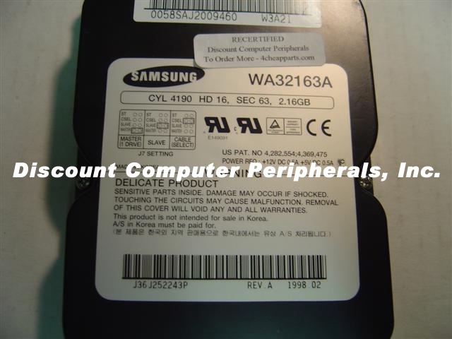 SAMSUNG WA32163A - 2.16GB 3.5IN LP IDE - Call or Email for Quote