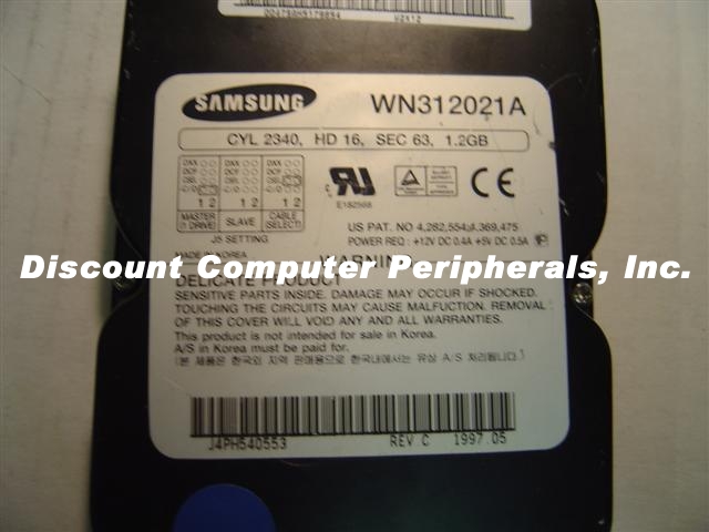 SAMSUNG WN312021A - 1.2GB 3.5IN LP IDE - Call or Email for Quote