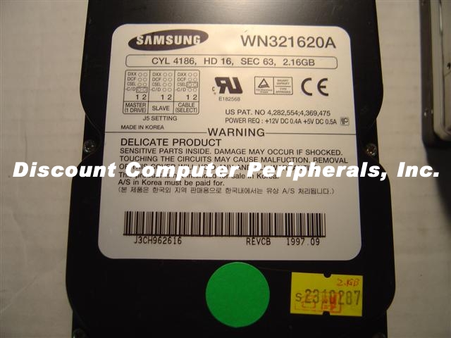 SAMSUNG WN321620A - 2.16GB 3.5IN 3H IDE - Call or Email for Quot