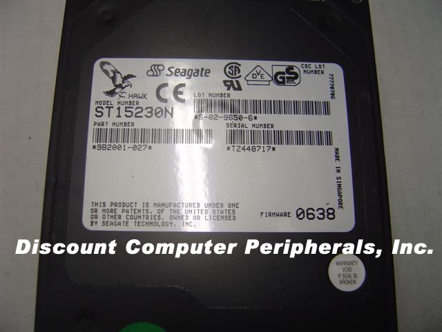 SEAGATE ST15230N - 4GB 3.5IN HH SCSI 50PIN - 3 Day Lead Time To