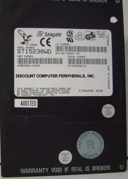 SEAGATE ST15230WD - 4GB 3.5IN SCSI 68PIN DIFF HH