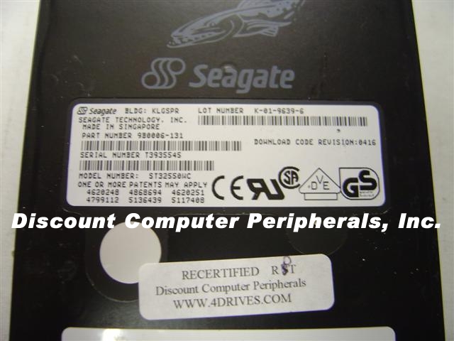 SEAGATE ST32550WC - 2.5GB 3.5IN SCSI SCA 80 PIN - 3 Day Lead Tim