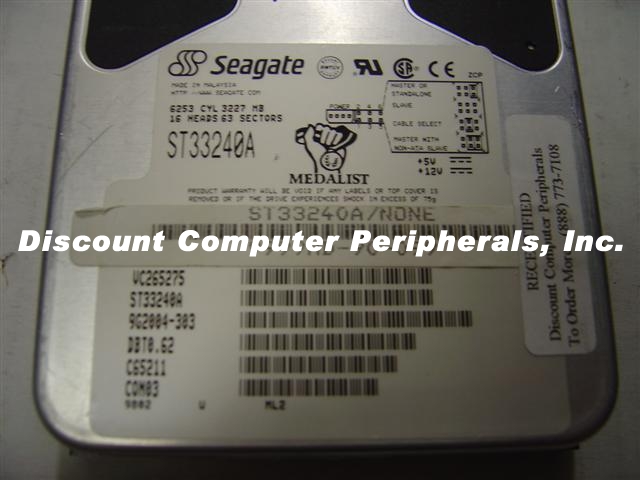 SEAGATE ST33240A - 3GB 3.5in IDE - Call or Email for Quote.