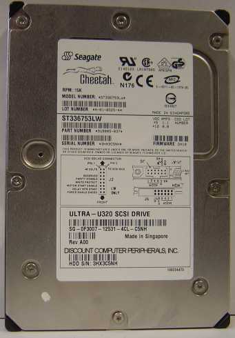 SEAGATE ST336753LW - 36.7GB 15KRPM U320 SCSI 68PIN 3.5IN - 3 Day