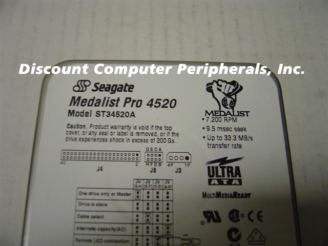 SEAGATE ST34520A - 4.5GB IDE - Call or Email for Quote.