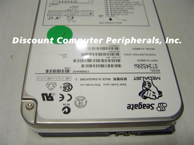 SEAGATE ST34520W - 4.5GB 3.5IN SCSI WIDE 68PIN - 3 Day Lead Time