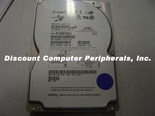 SEAGATE ST34573LC - 4.5GB 3.5IN SCSI 80PIN - 3 Day Lead Time To