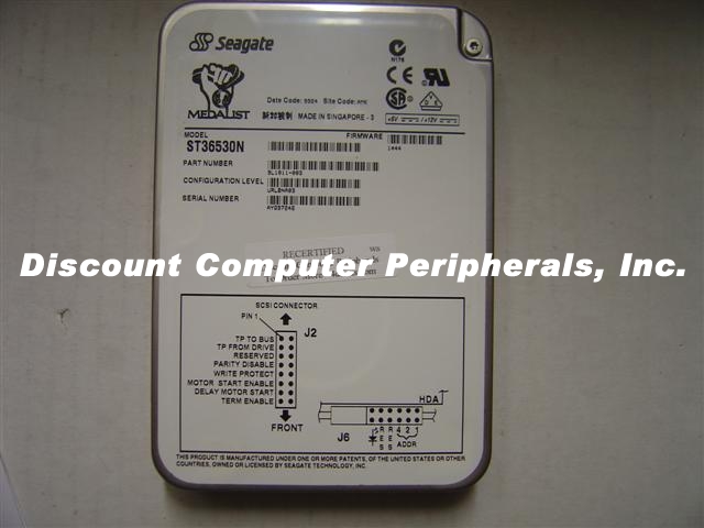 SEAGATE ST36530N - 6.50GB 3.5 LP SCSI 50PIN - Call or Email for