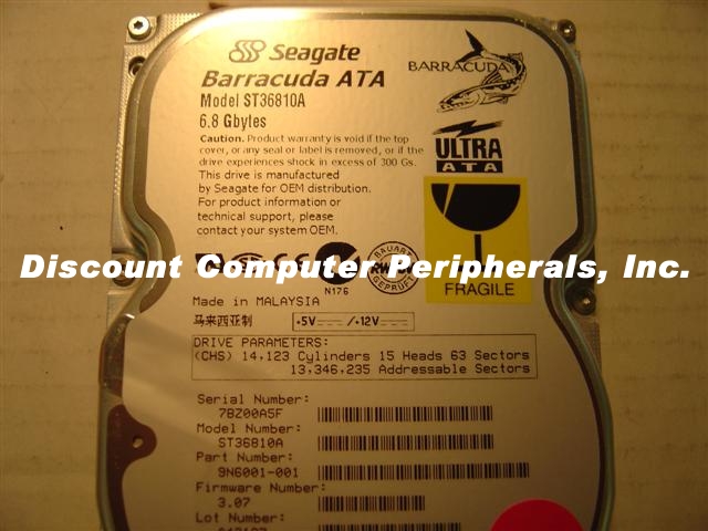 SEAGATE ST36810A - 6.4GB 3.5IN IDE LP