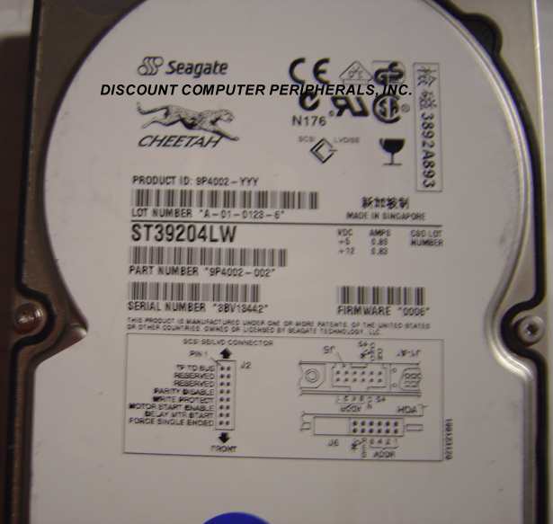 SEAGATE ST39204LW - 9.2GB SCS 3.5IN SCSI 68PIN - 3 Day Lead Time