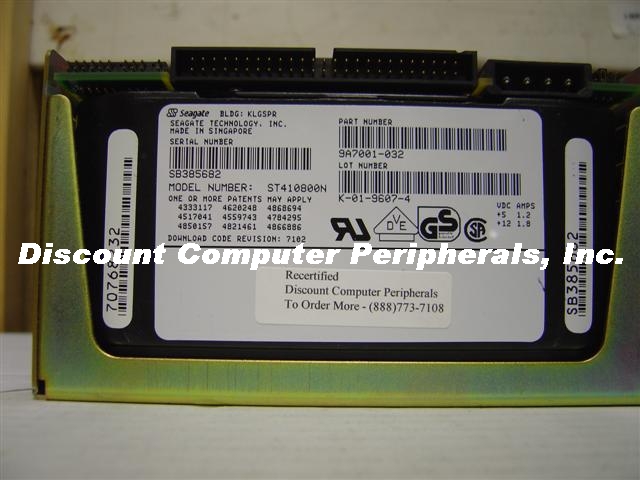 SEAGATE ST410800N - 9GB 5.25IN FH SCSI 50PIN - 3 Day Lead Time T