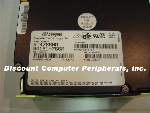 SEAGATE ST4766NM - 760MB 5.25IN SCSI 50PIN FH - Call or Email fo