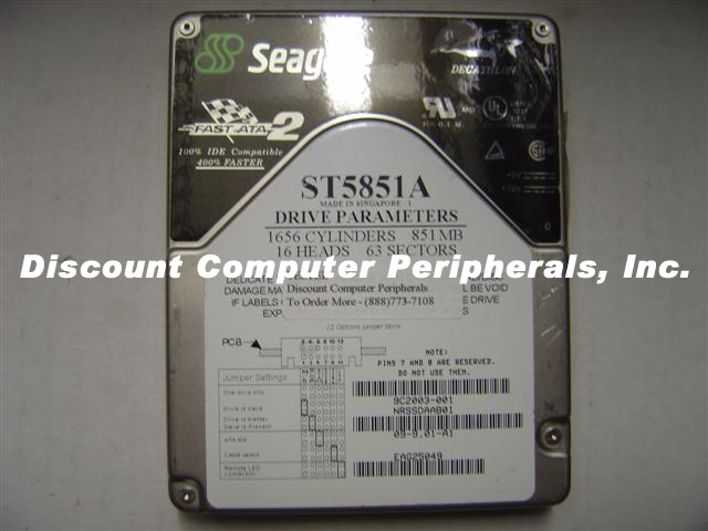 SEAGATE ST5851A - 850MB 3.5IN SLP IDE