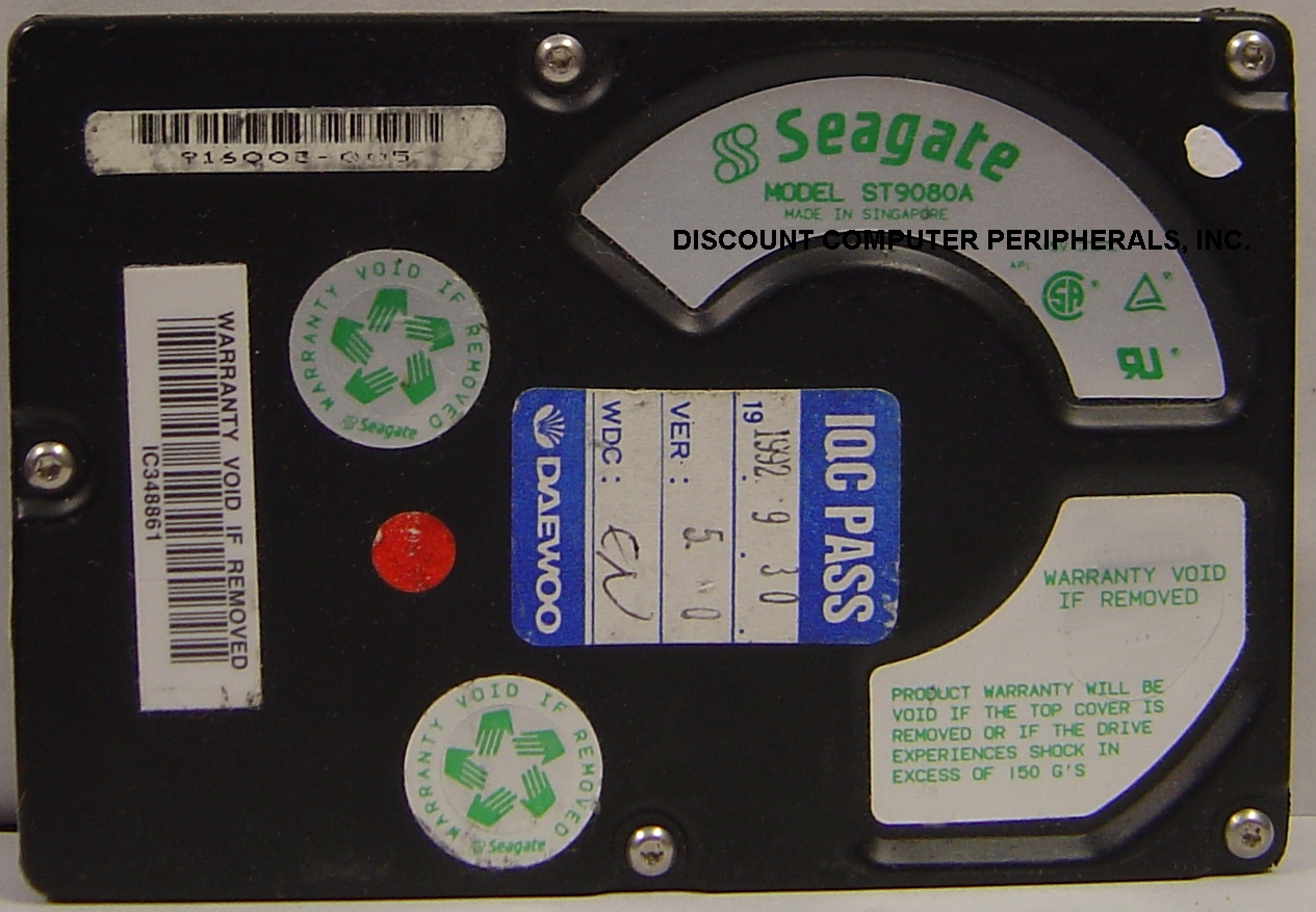 SEAGATE ST9080A - 80MB 2.5IN IDE