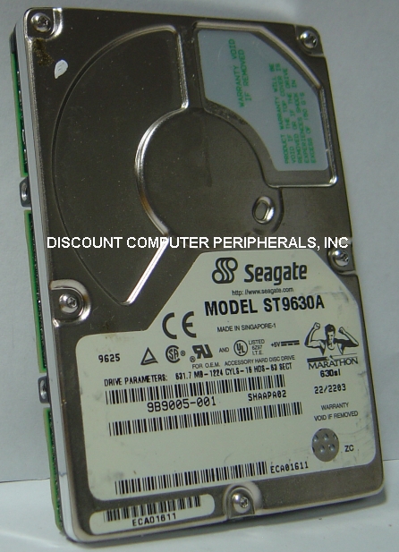 SEAGATE ST9630A - 630MB IDE 2.5IN LAPTOP