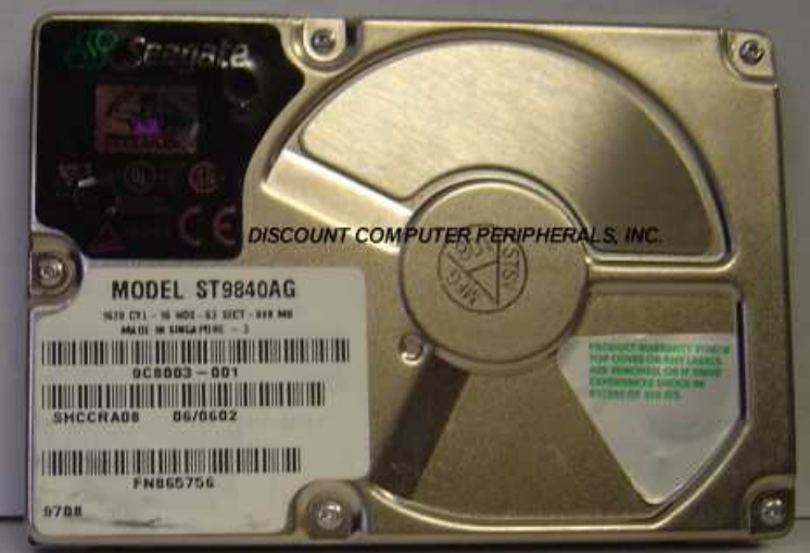 SEAGATE ST9840AG - 840MB 2.5IN LP IDE NOTEBOOK DRIVE