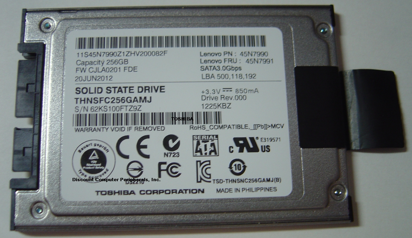 TOSHIBA THNSFC256GAMJ - 256GB SSD 1.8 inch mSATA II 3gb_s Drive