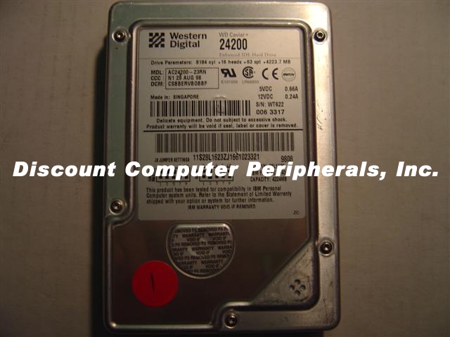 WESTERN DIGITAL AC24200 - 4.2GB 3.5 LP IDE - Call or Email for Q