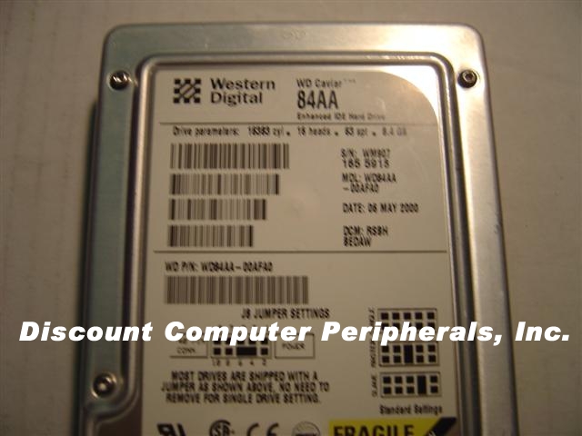 WESTERN DIGITAL WD84AA - 8.4GB 3.5IN IDE LP 5400RPM ATA66 - Call