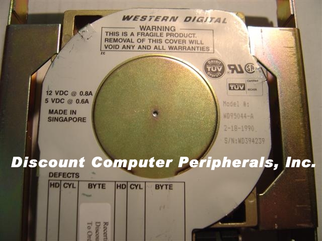 WESTERN DIGITAL WD95044-A - 43MB 3.5IN IDE HH - Call or Email fo