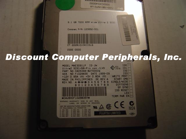 COMPAQ 120852-001 - 9.1GB 3.5IN SCSI WIDE MAE3091LP - Call or Em