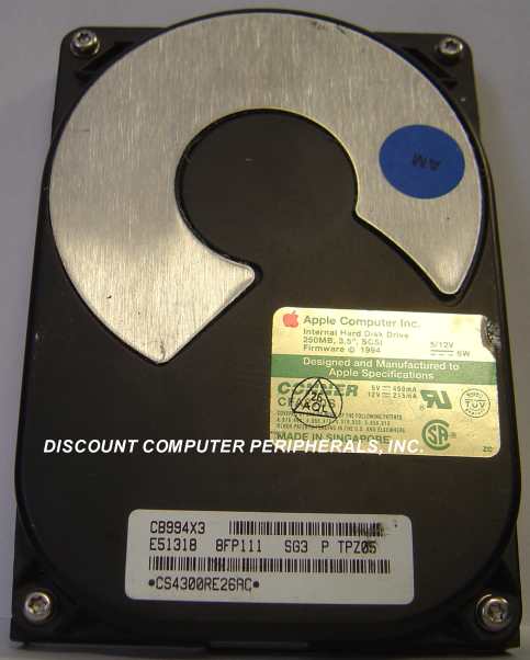 CONNER CFA270S - 270MB 3.5IN 3H SCSI 50PIN - Call or Email for Q