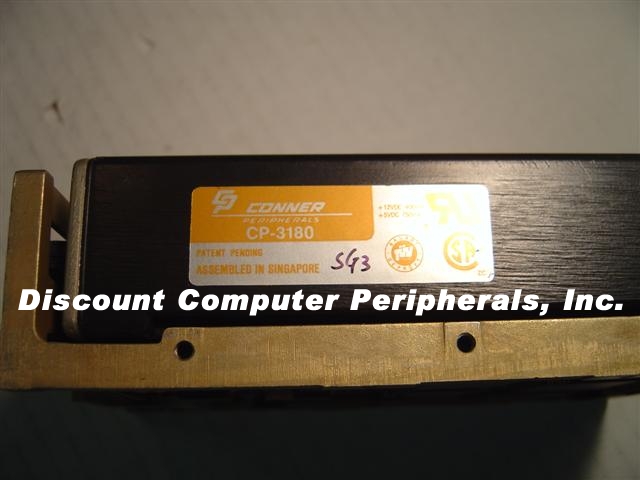 CONNER CP3180 - 80MB 3.5IN SCSI 50PIN - Call or Email for Quote.