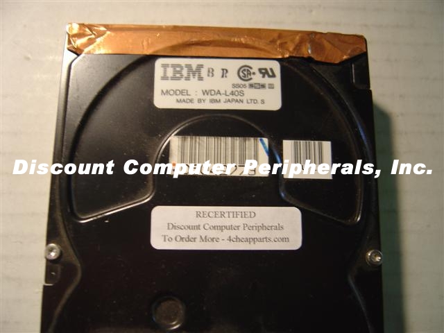 IBM WDA-L40S - 40MB 3.5IN 3H IDE - Call or Email for Quote.