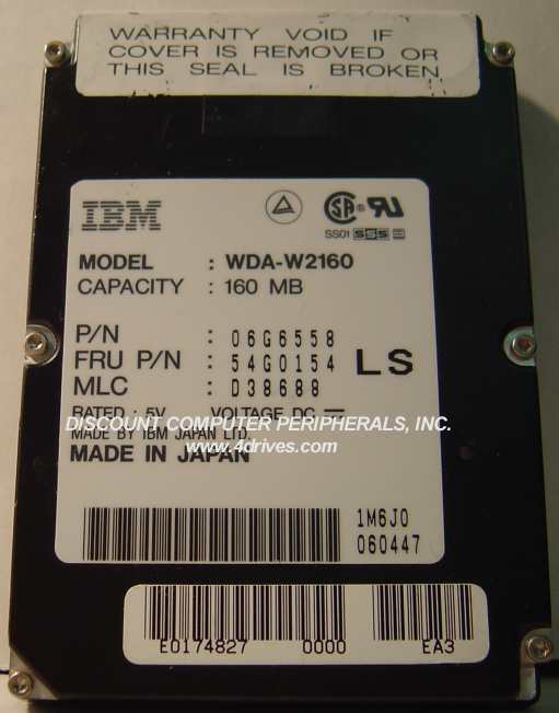 IBM WDA-W2160 - 160MB 17MM IDE LAPTOP DRIVE