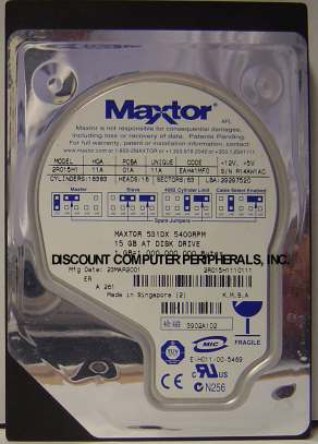 MAXTOR 2R015H1 - 15GB 5400RPM ATA-100 3.5IN IDE - Call or Email