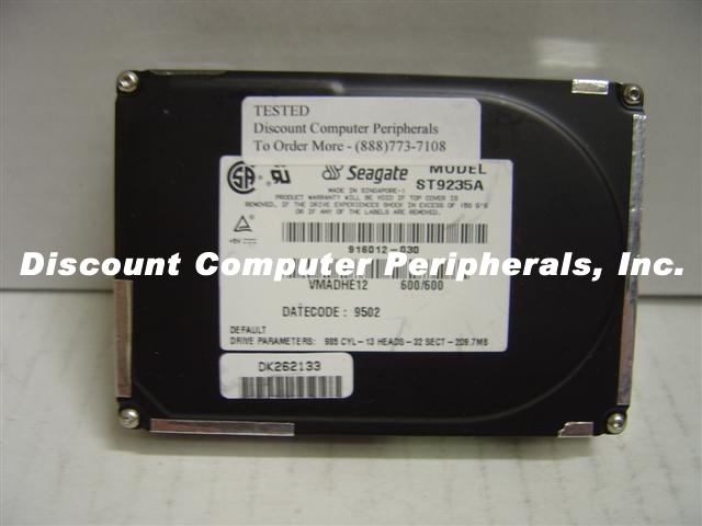 SEAGATE ST9235A - 209MB 2.5IN IDE NOTEBOOK DRIVE